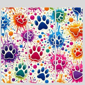 Ink Splattered Paw-Prints 20 oz Tumbler